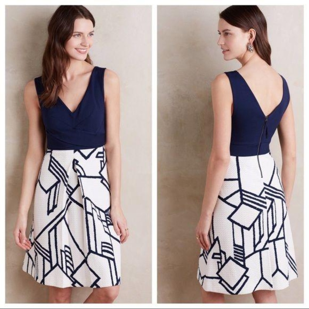 Anthropologie HD IN PARIS Women’s Sz 12 Navy Blue